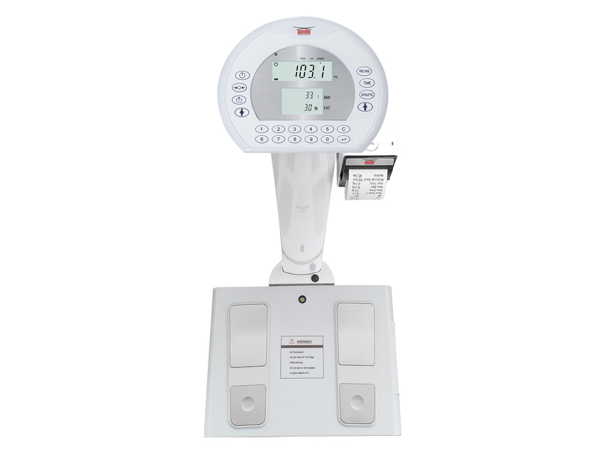 Bilancia Professionale Digitale con Analizzatore di Composizione Corporea WUNDER WBA300 CON STAMPANTE 300 kg - Classe III - immagine 2